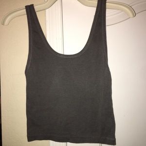 Kimchi Blue crop top muted green/gray